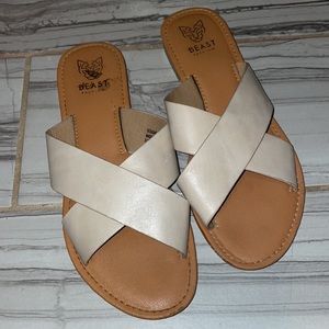 Tan sandals size 7